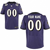 Men Nike Baltimore Ravens Customized Purple Team Color Stitched NFL Elite Jersey,baseball caps,new era cap wholesale,wholesale hats
